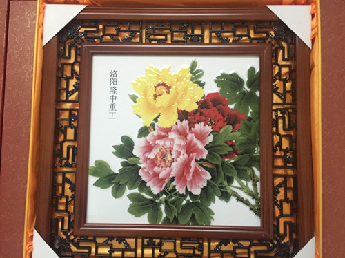 牡丹花唐三彩 牡丹花唐三彩